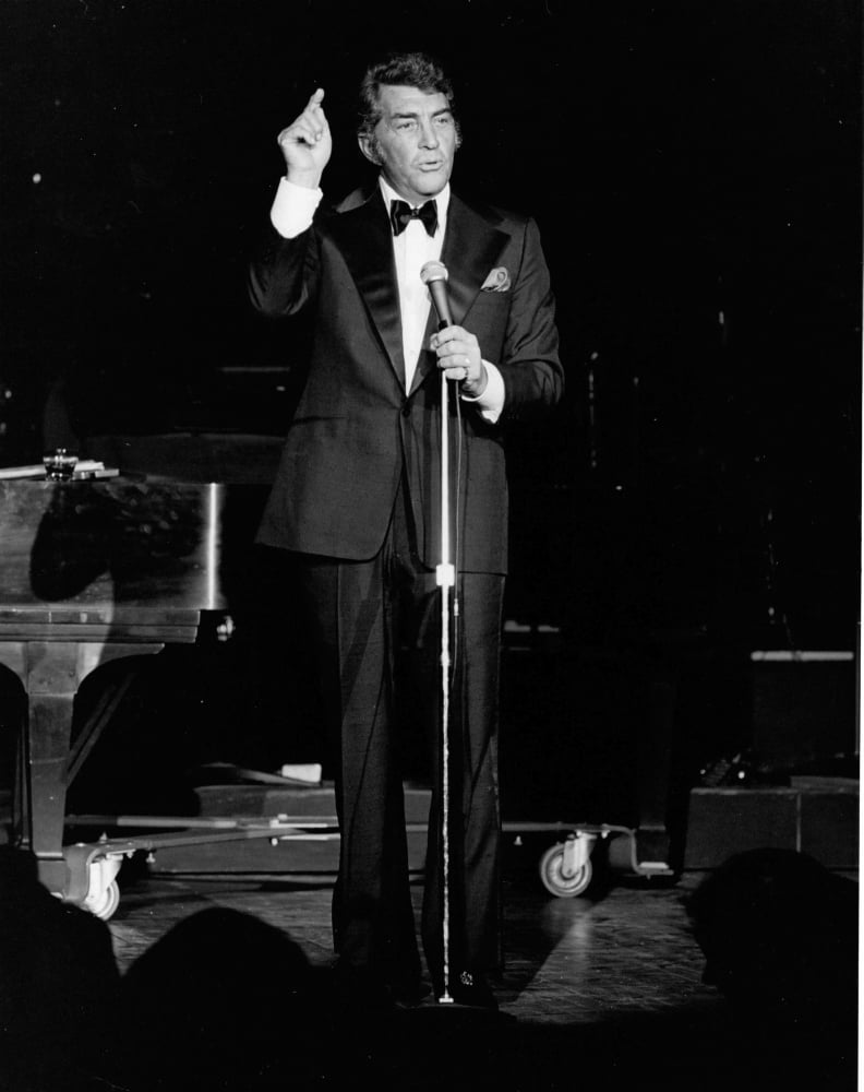 Dean Martin performing photo print capturing the essence of classic entertainment.