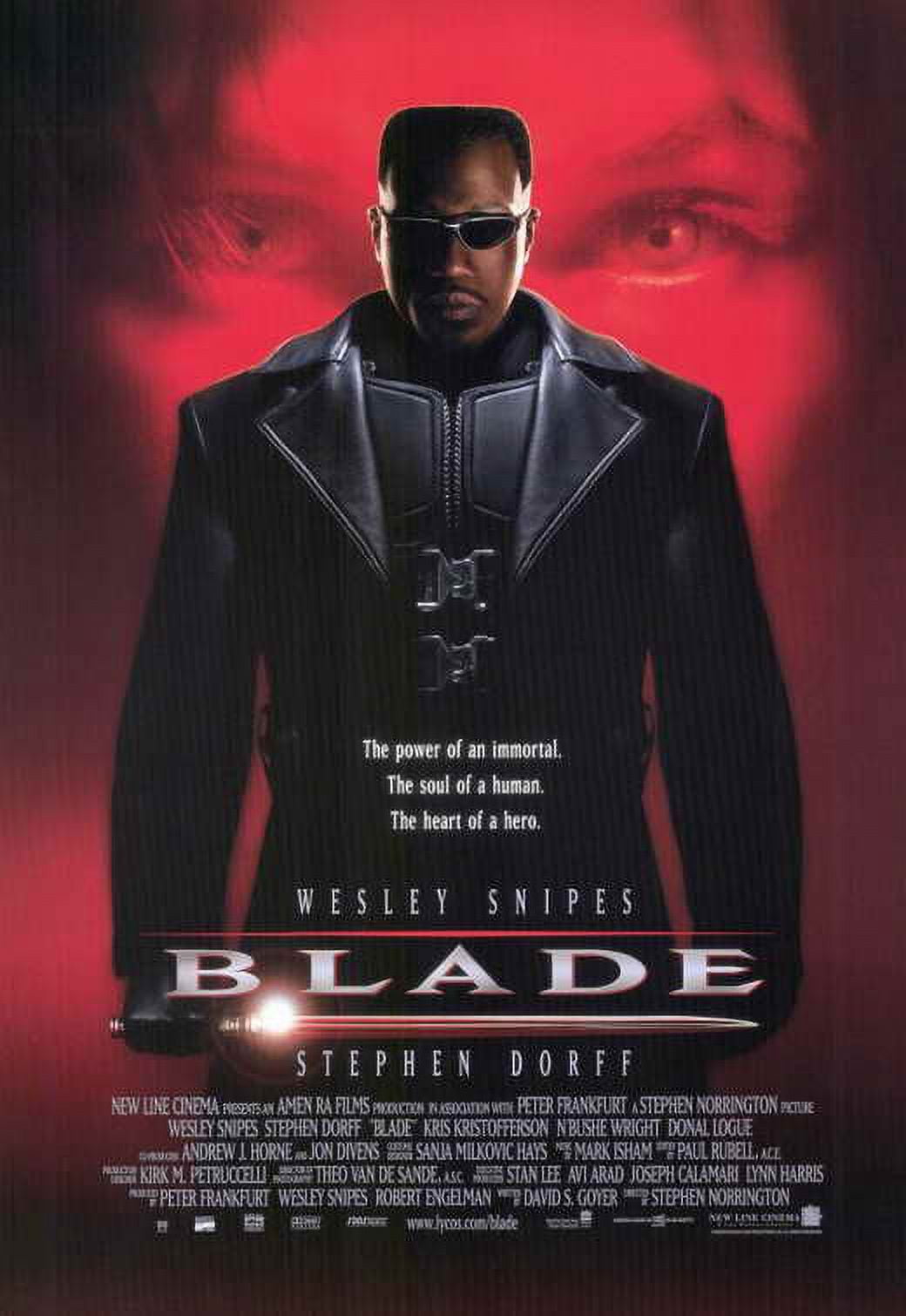 Blade movie poster in 11x17 size featuring iconic imagery.