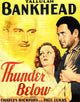 Thunder Below movie masterprint poster featuring Paul Lukas, Tallulah Bankhead, and Charles Bickford from 1932.