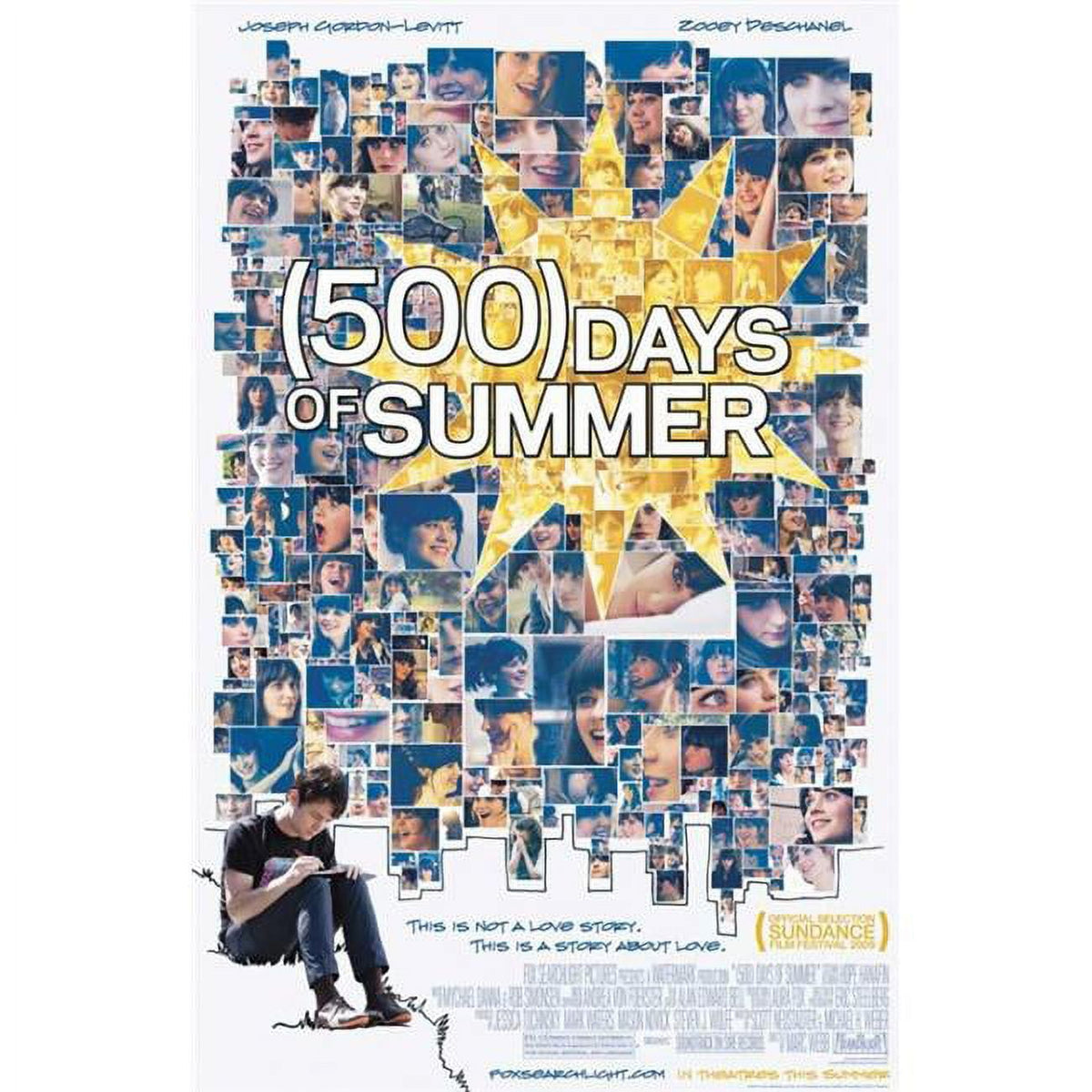 500 Days of Summer 11x17 Movie Poster showcasing the film's romantic theme.