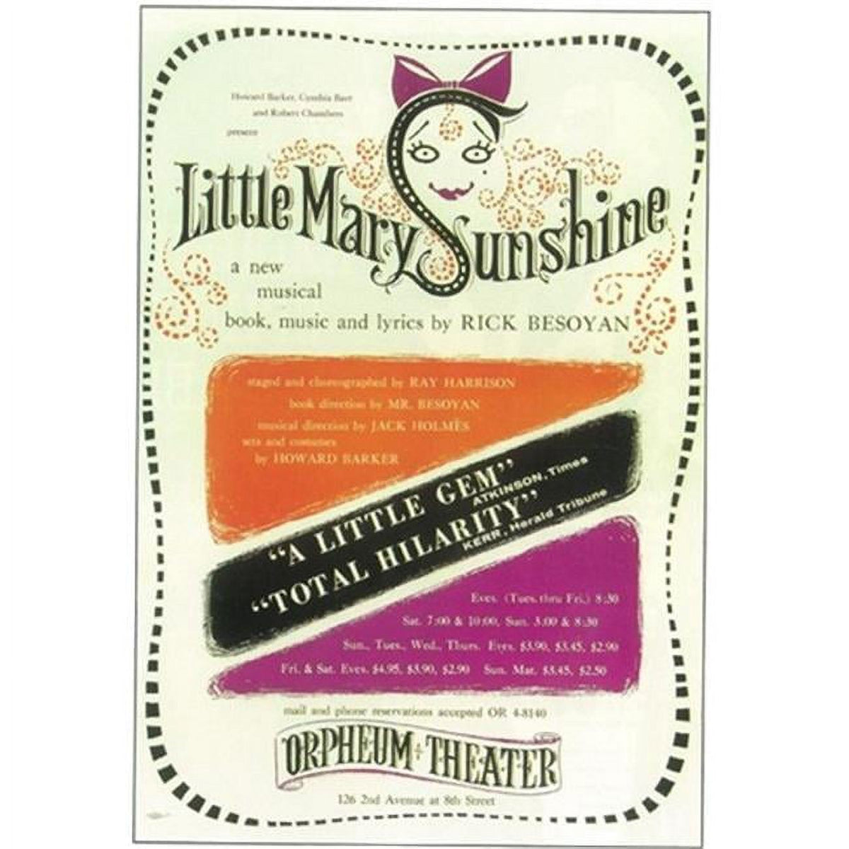 Little Mary Sunshine Broadway Movie Poster 11x17