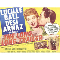 Lucille Ball and Desi Arnaz Long Trailer Lobby Card Print from 1954