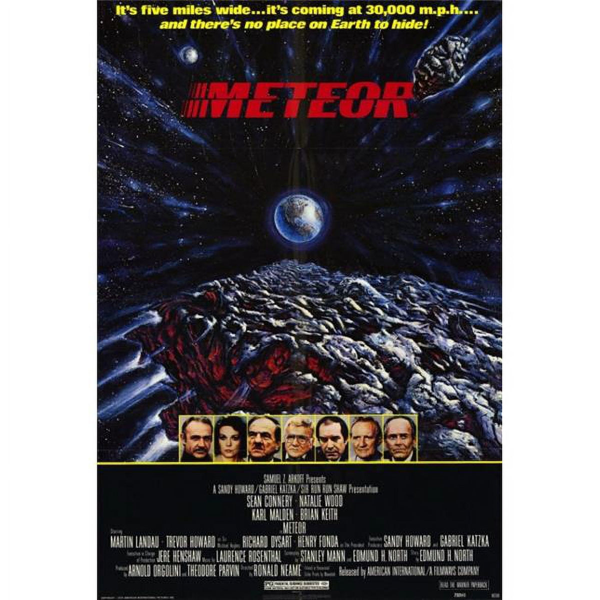 Meteor Movie Poster Print in vibrant colors, 27x40 size.