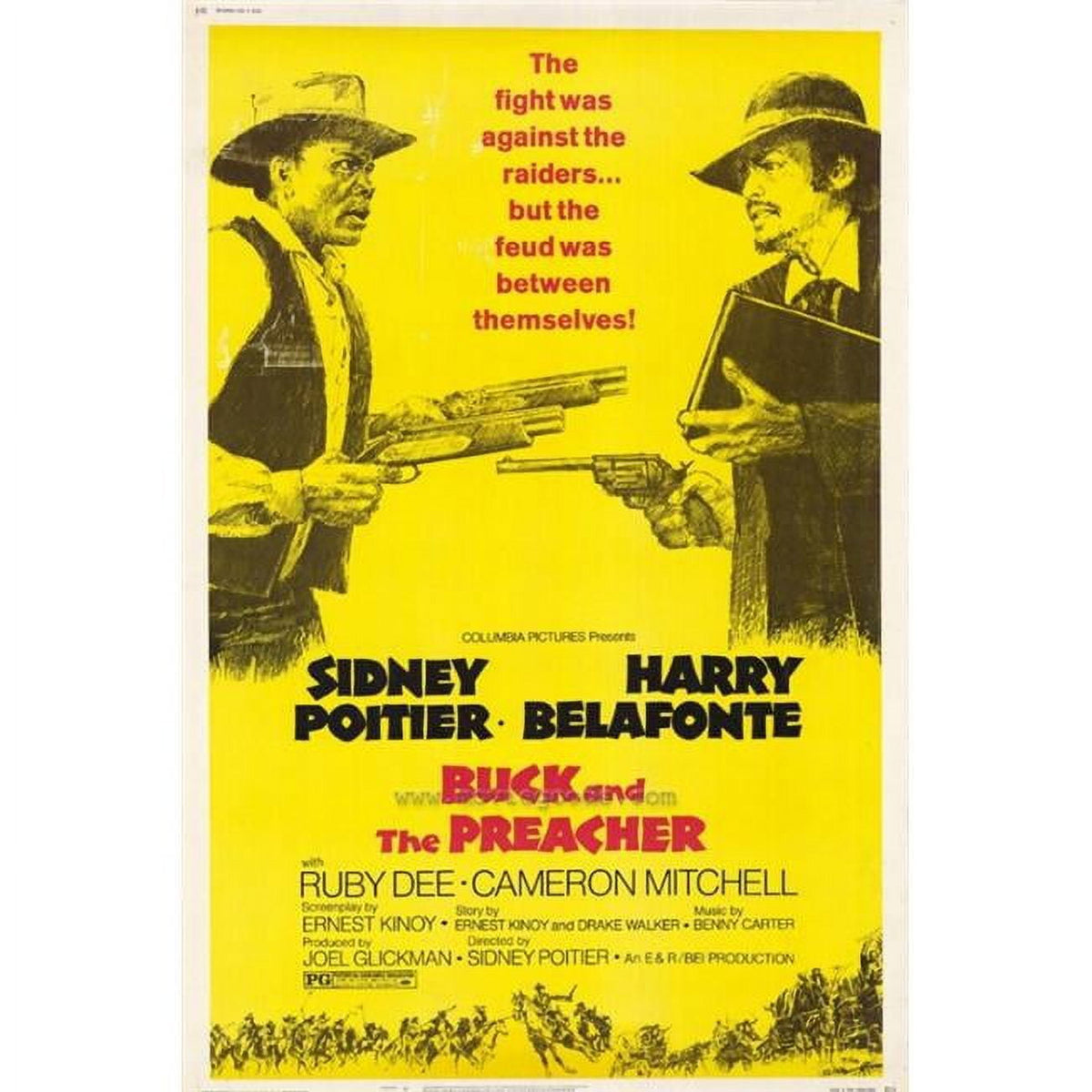 Buck and the Preacher movie poster print 27x40 inches.