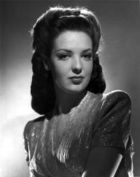 Black and white photo print of Linda Darnell, timeless beauty captured in classic Hollywood style.