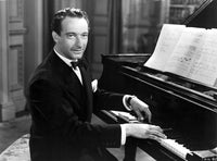 Posterazzi Victor Borge with a piano Photo Poster Print, (10 x 8)