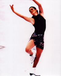 Nancy Kerrigan performing on ice photo print showcasing her grace and athleticism