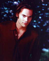 Barry Watson headshot photo print in red shirt, vibrant colors