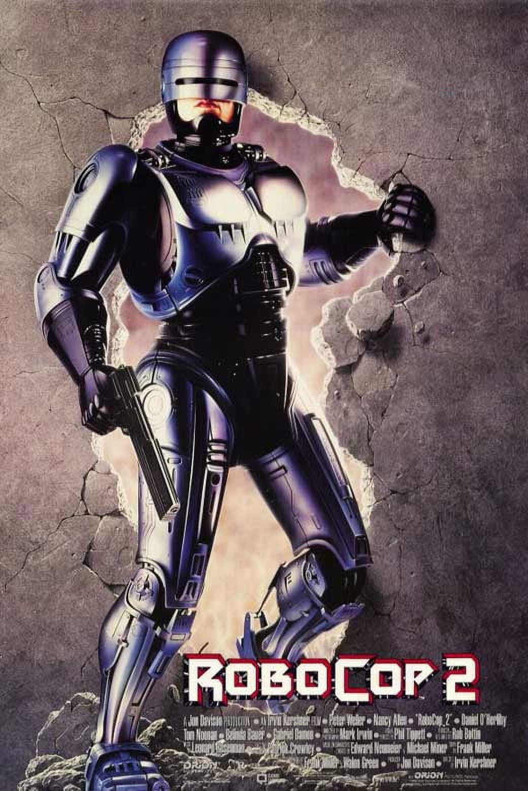 RoboCop 2 Movie Poster 11x17 print featuring iconic sci-fi action imagery.