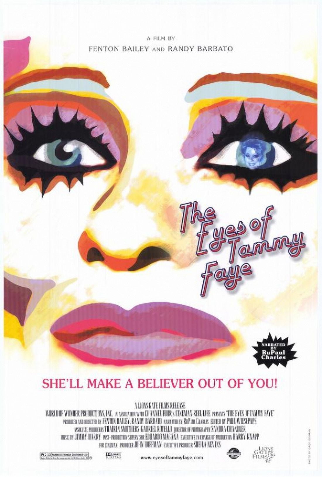 The Eyes of Tammy Faye movie poster print 27x40