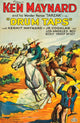 Drum Taps Left movie poster featuring Ken Maynard as Tarzan The Wonder Horse, 1933.