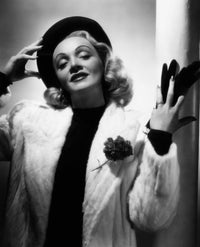 Marlene Dietrich early 1940s photo print, available in multiple sizes.