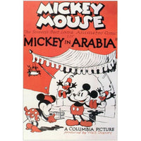 Mickey in Arabia Movie Poster Print featuring vibrant colors and whimsical design.