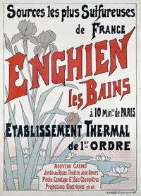 Sources les plus Sulfureuses de France Enghien les Bains Poster Print by Alfred Choubrac