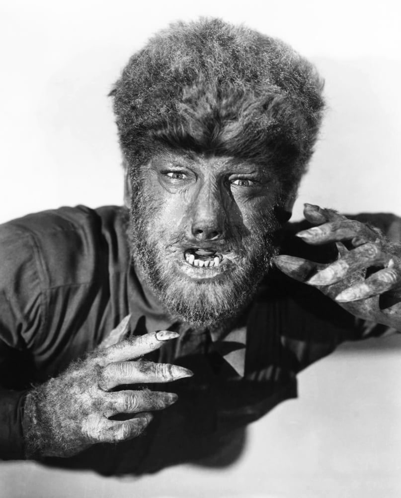 The Wolf Man Portrait Poster Print - Classic Horror Artwork