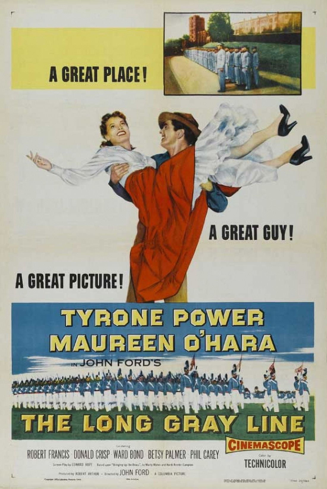 The Long Gray Line Movie Poster in 11x17 size