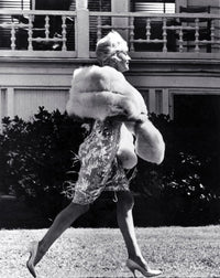 Marilyn Monroe Walking Across a Lawn Photo Print - Classic Hollywood Art