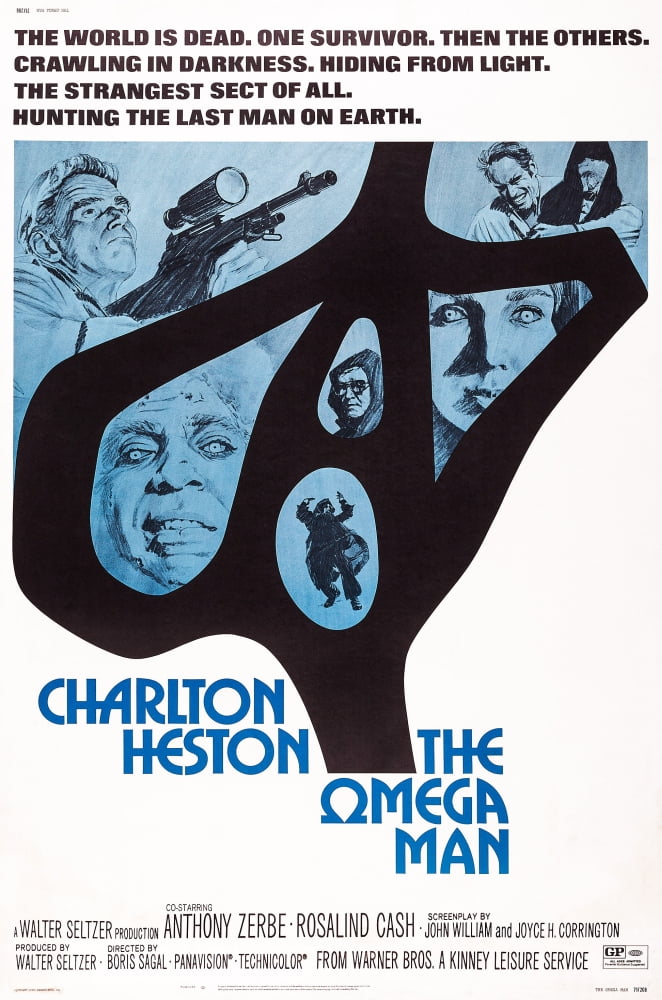 The Omega Man movie poster print featuring Charlton Heston (11x17)