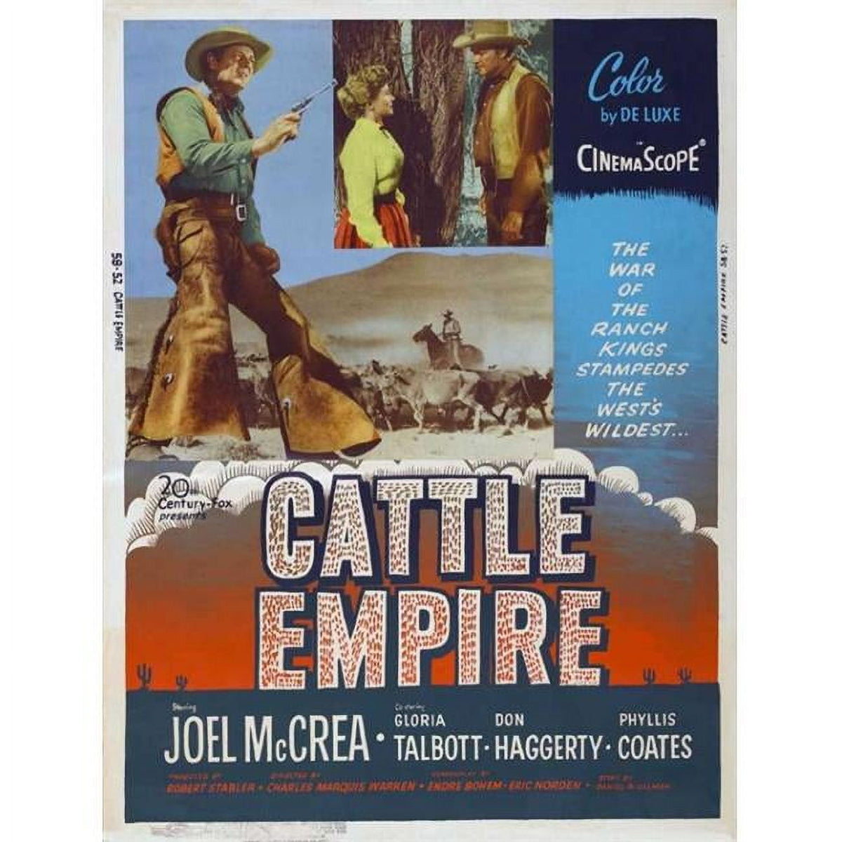 Cattle Empire Movie Poster - 11x17 Print