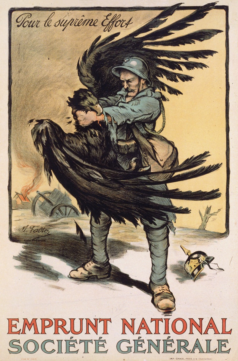 Emprunt National Poster Print by Marcel Falter - Historic 1918 Design