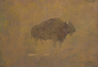 Buffalo in a Sandstorm poster print by Albert Bierstadt.