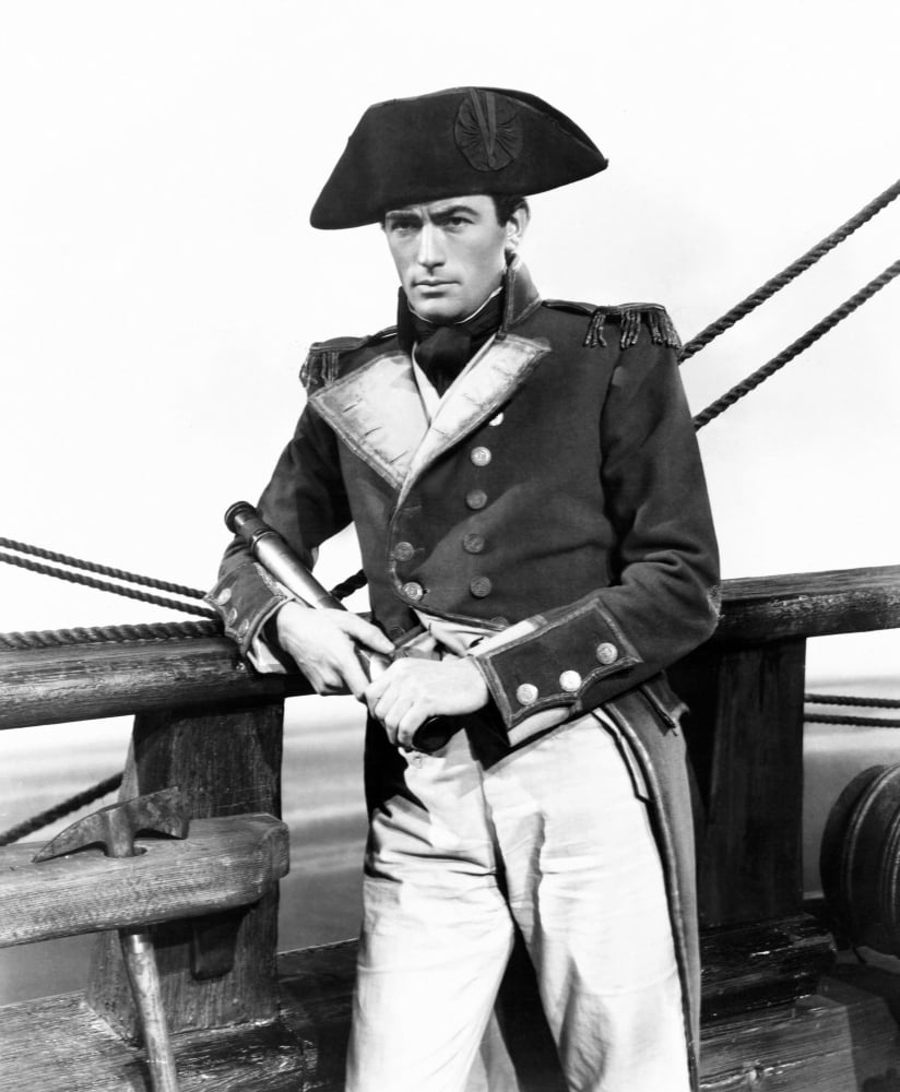 Captain Horatio Hornblower photo print featuring Gregory Peck from the 1951 film.