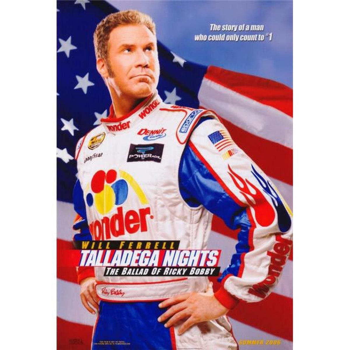 Talladega Nights: The Ballad of Ricky Bobby Movie Poster Print 27x40