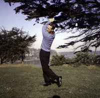 Arnold Palmer Golf Photo Print showcasing the legendary golfer with his golf club.