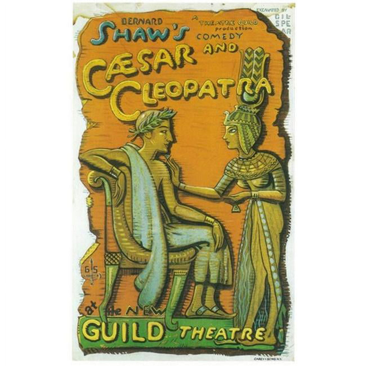 Caesar and Cleopatra Broadway Movie Poster 11x17