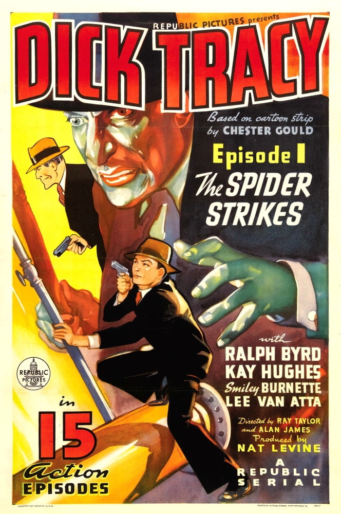 Dick Tracy Episode 1 The Spider Strikes movie masterprint poster 11x17