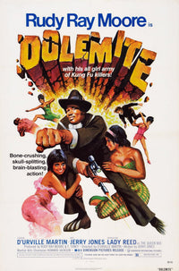 Dolemite movie poster print featuring Rudy Ray Moore, 1975 film.
