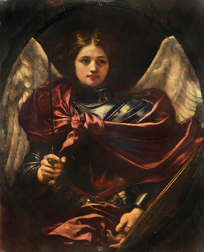 Archangel Michael artwork print by Baldassare Franceschini, available in multiple sizes.