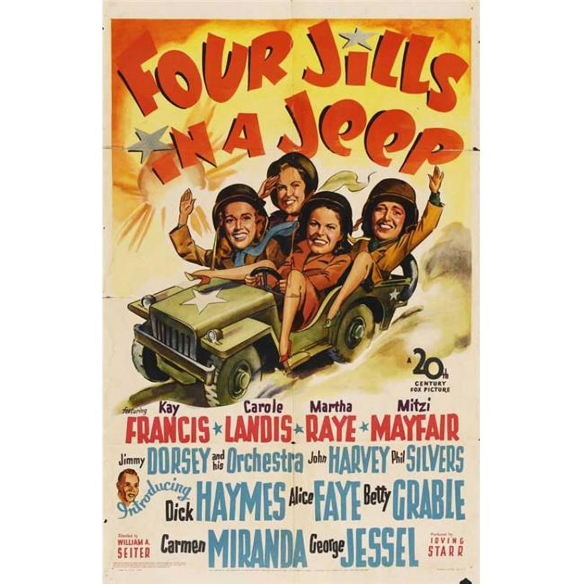 Four Jills in a Jeep Movie Poster Print - 27x40