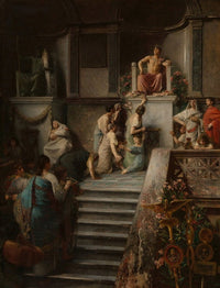 Caligula Indulging in the Worship of the People poster print (1877).