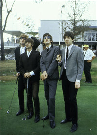 The Beatles Golf Course Photo Print showcasing the iconic band.