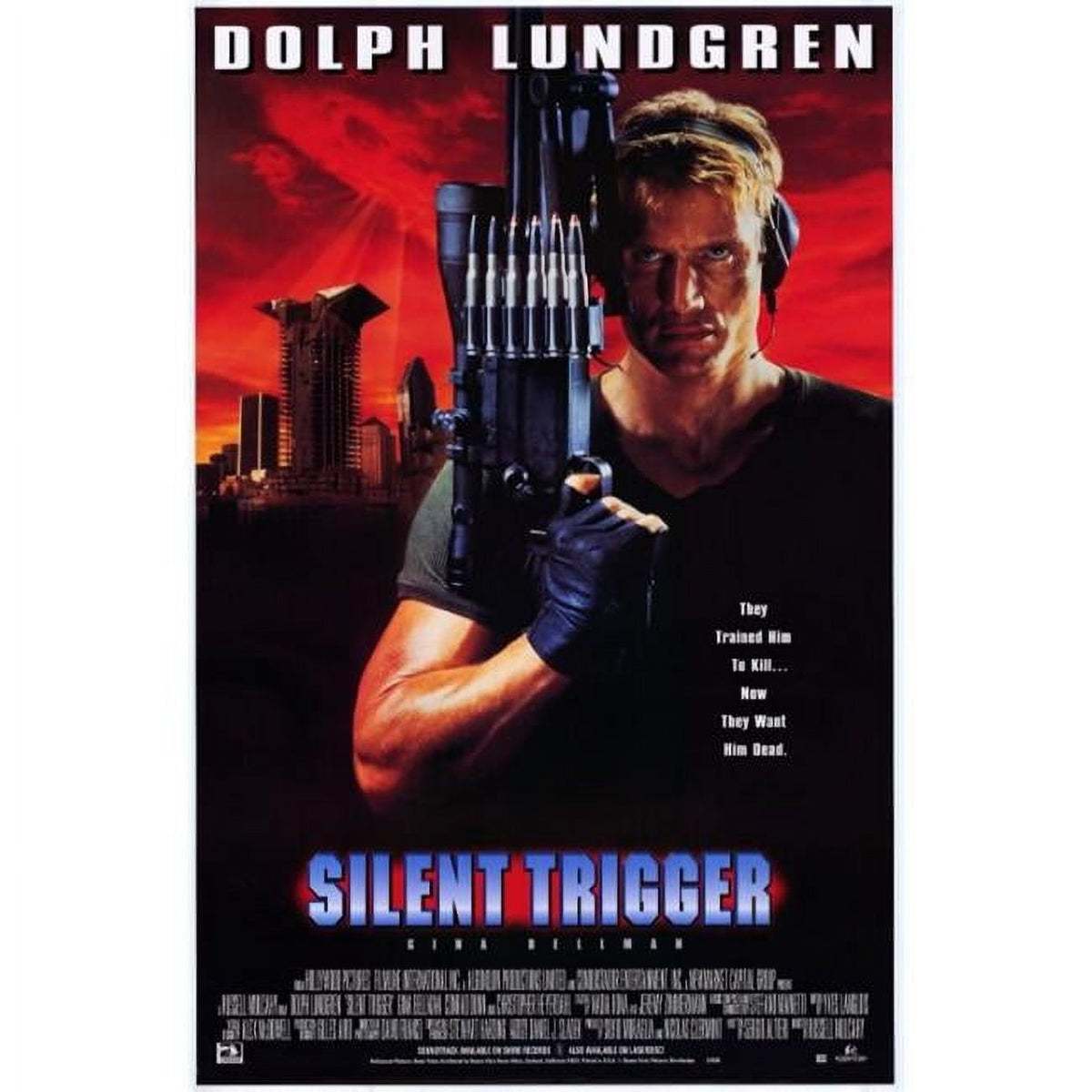 Silent Trigger movie poster print in 27x40 size.