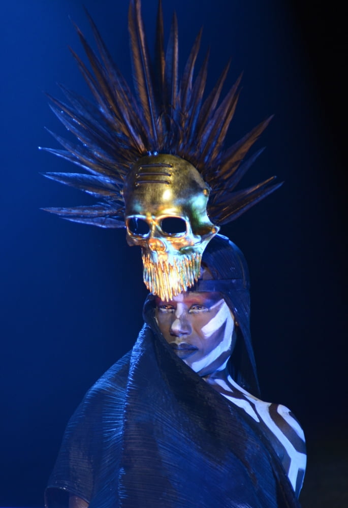 Grace Jones performing at Afropunk Fest 2015 poster print by Derek Storm.