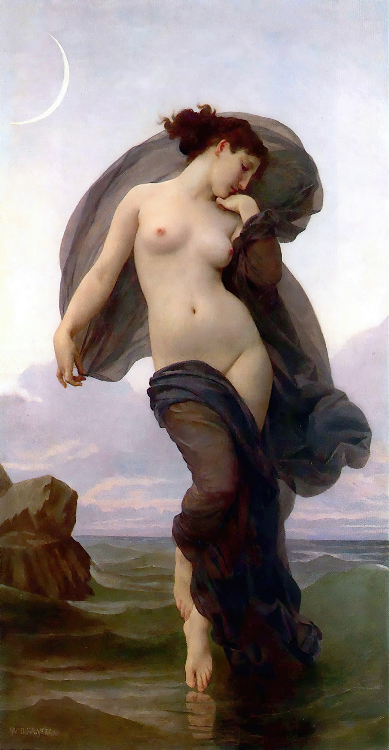 Evening Mood Fine Art Poster Print by William Bouguereau