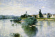 The Seine at Lavacourt art print by Claude Monet showcasing impressionistic style.