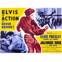 Jailhouse Rock Movie Poster featuring Elvis Presley, 17x11 print.