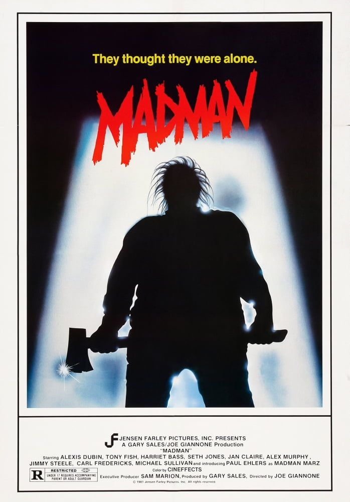 Madman Fine Art Poster Print featuring vibrant colors, available in multiple sizes.