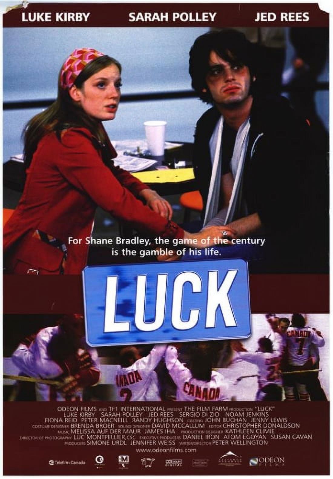 Luck movie poster 11x17 print featuring vibrant colors and whimsical design.