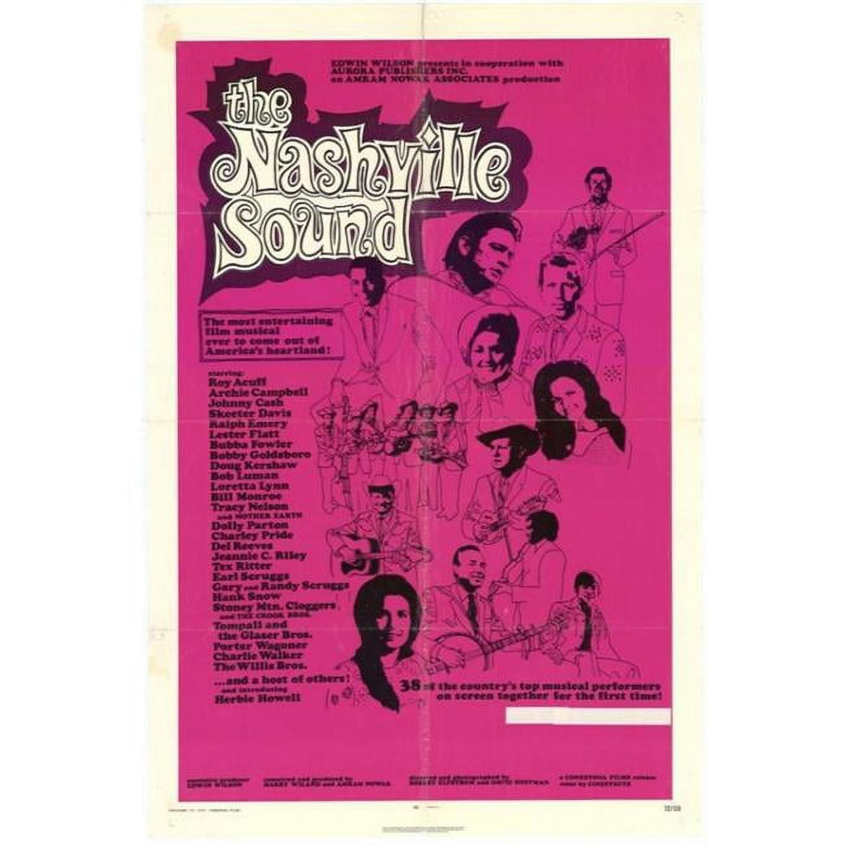 The Nashville Sound Movie Poster Print showcasing vibrant country music theme.