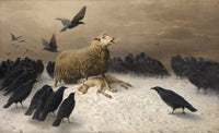 Anguish poster print by August Friedrich Schenck, featuring emotional artwork.