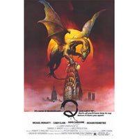 Q (the Winged Serpent) movie poster 11x17 featuring a winged creature