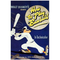 How to Play Baseball Movie Poster Print - vibrant sports art