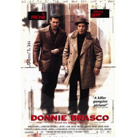 Donnie Brasco Movie Poster 11x17 print featuring iconic film characters.
