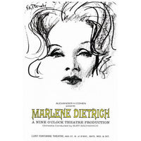 Marlene Dietrich Movie Poster Print 27x40 showcasing classic Hollywood glamour.