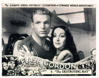 Flash Gordon Chapter 5 movie poster print featuring Buster Crabbe and Priscilla Lawson.