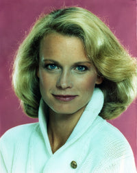 Shelley Hack portrait photo print in white sweater